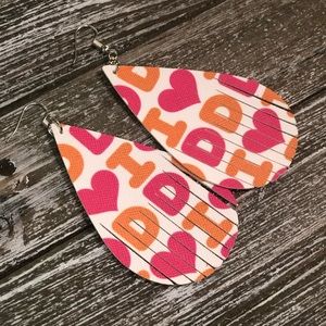 Dunkin Donuts Dangle Earrings